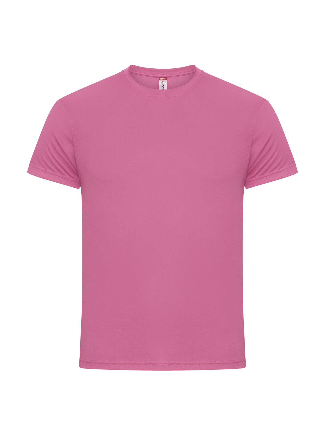 T-skjorte Clique Basic Active-T Herre – uten trykk – Aktivrosa