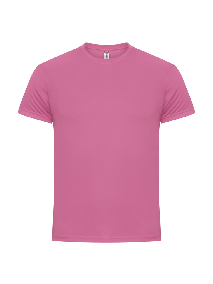 T-skjorte Clique Basic Active-T Herre – uten trykk – Aktivrosa