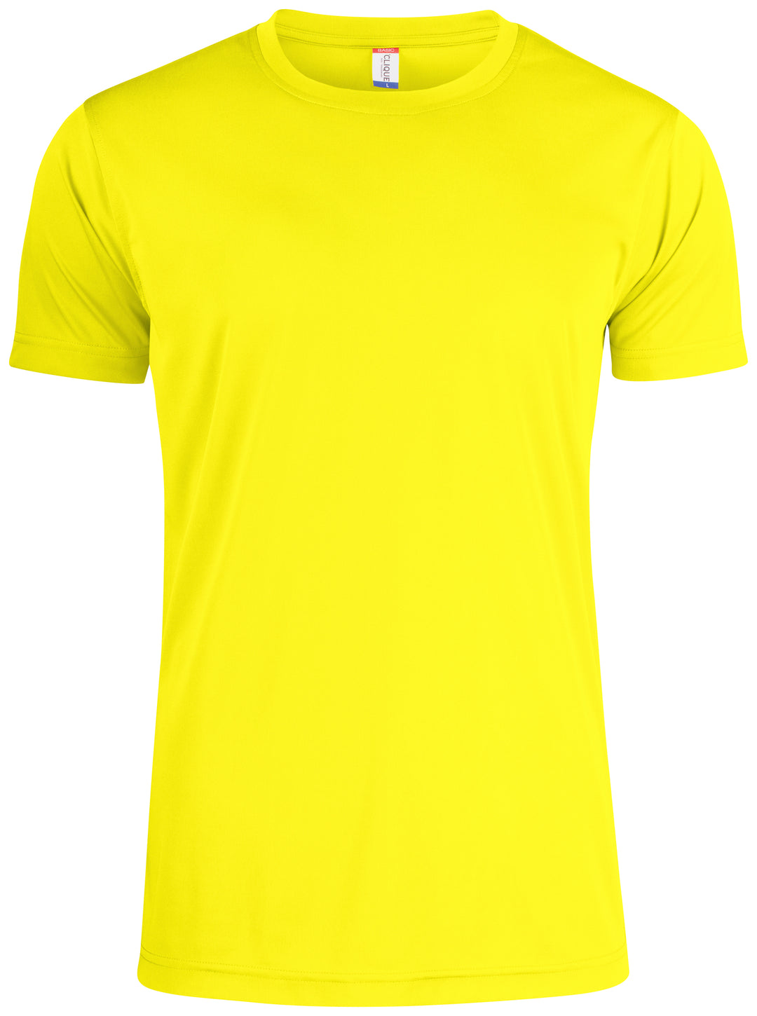 T-skjorte Clique Basic Active-T Herre – uten trykk – Synlighetsgul