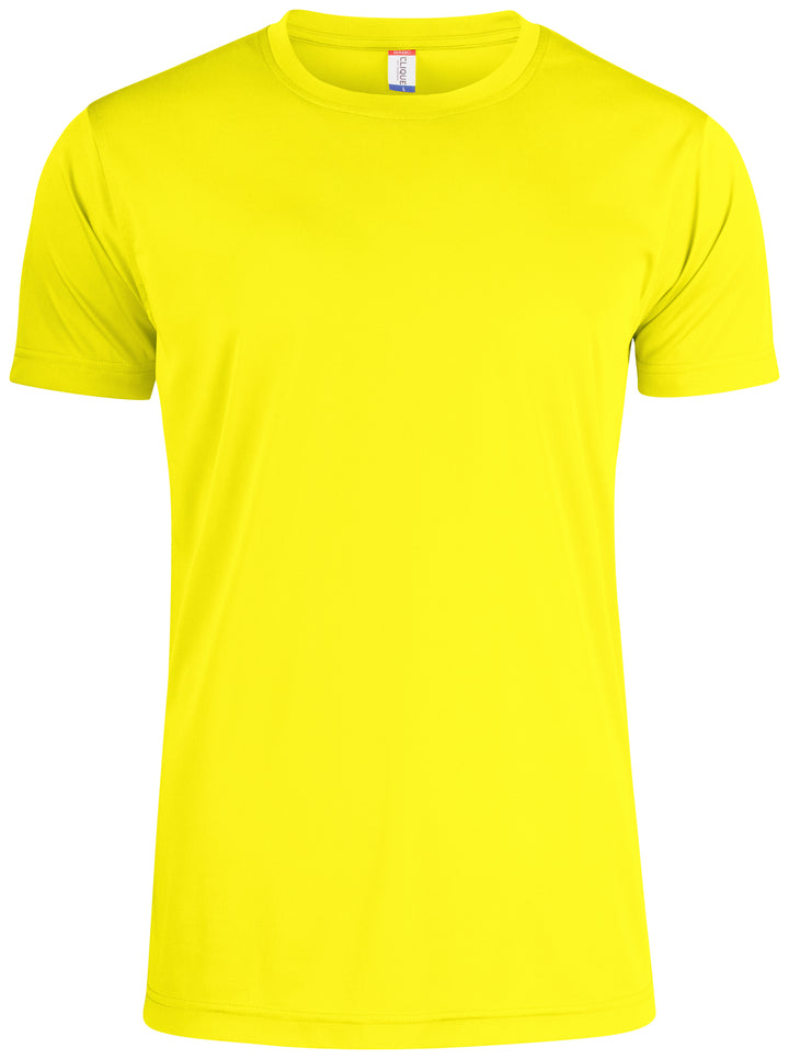 T-skjorte Clique Basic Active-T Herre – uten trykk – Synlighetsgul