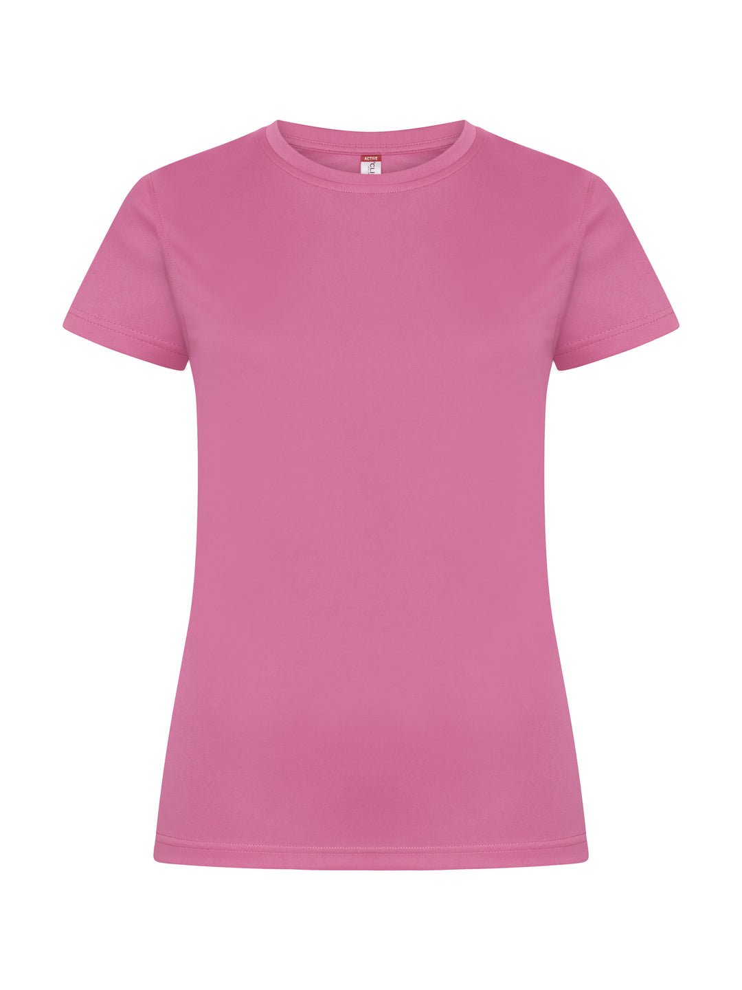 T-skjorte Clique Basic Active-T Dame – uten trykk – Aktivrosa