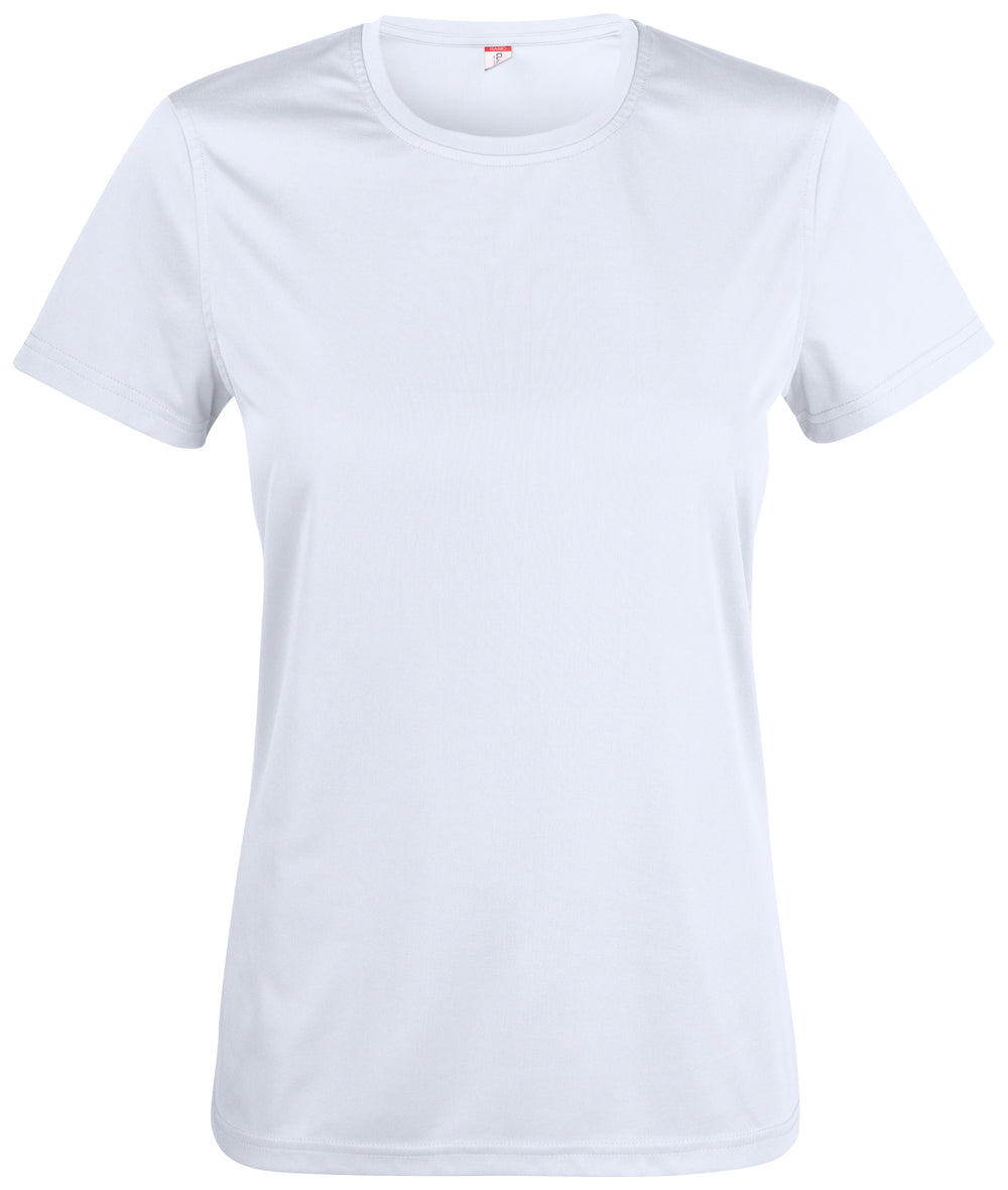 T-skjorte Clique Basic Active-T Dame – uten trykk – Hvit