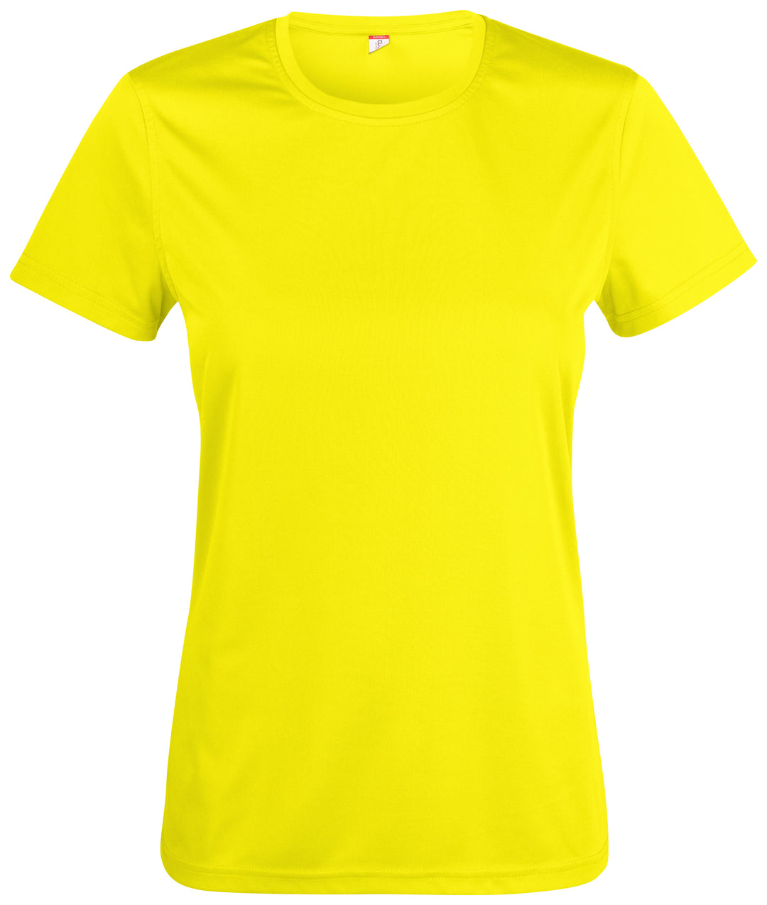 T-skjorte Clique Basic Active-T Dame – uten trykk – Synlighetsgul