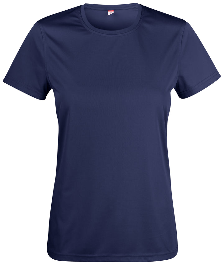 T-skjorte Clique Basic Active-T Dame – uten trykk – Marineblå