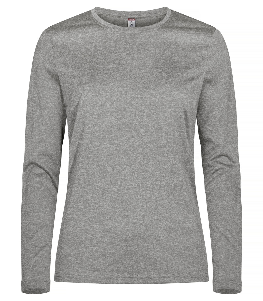 T-skjorte Clique Basic Active-T L/S Dame – uten trykk – Gråmelert