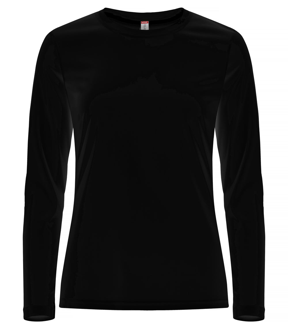 T-skjorte Clique Basic Active-T L/S Dame – uten trykk – Sort