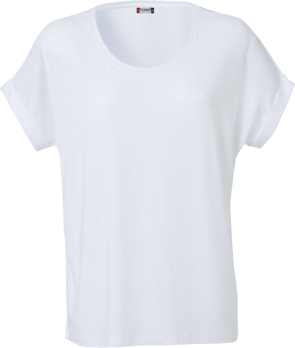 T-skjorte Clique Katy Dame – uten trykk – Hvit