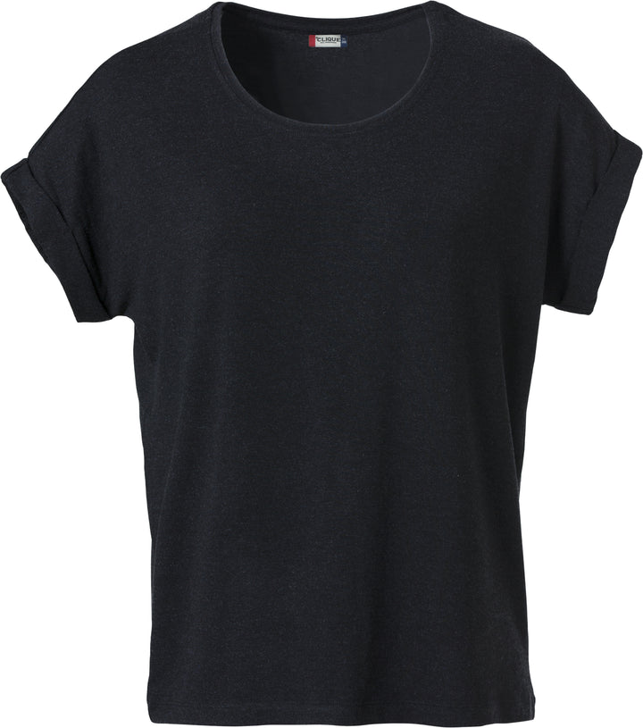 T-skjorte Clique Katy Dame – uten trykk – Sort