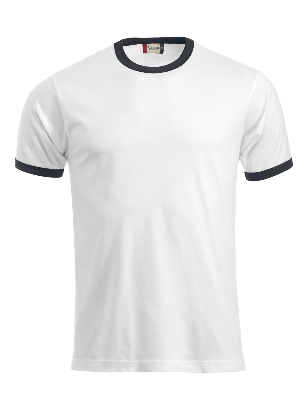 T-skjorte Clique Nome Unisex – uten trykk – Hvit / Sort