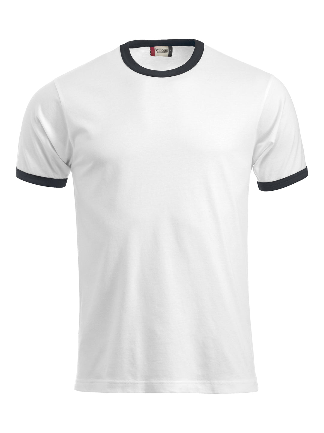 T-skjorte Clique Nome Unisex – uten trykk – Hvit / Sort