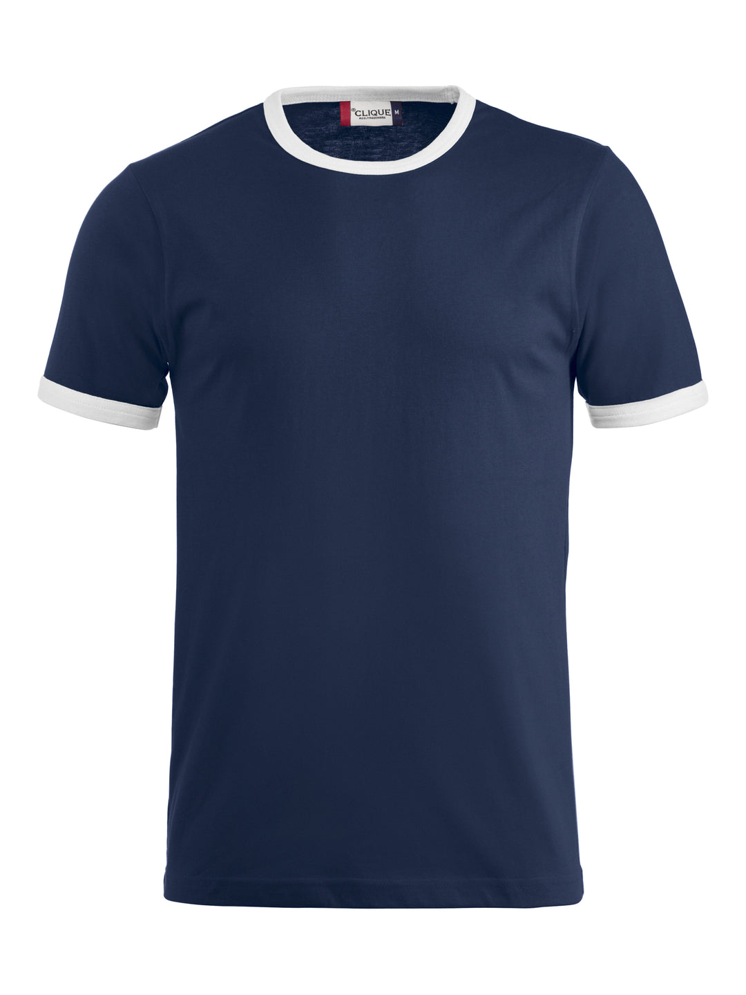 T-skjorte Clique Nome Unisex – uten trykk – Marineblå / Hvit