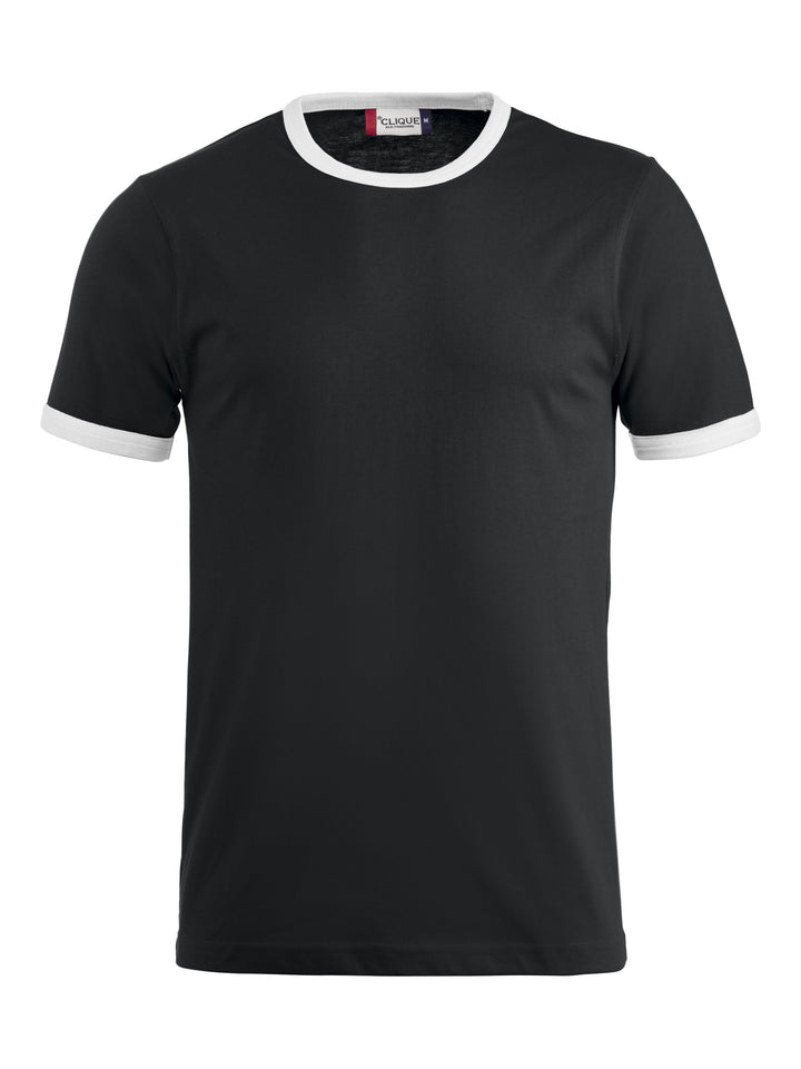 T-skjorte Clique Nome Unisex – uten trykk – Sort / Hvit
