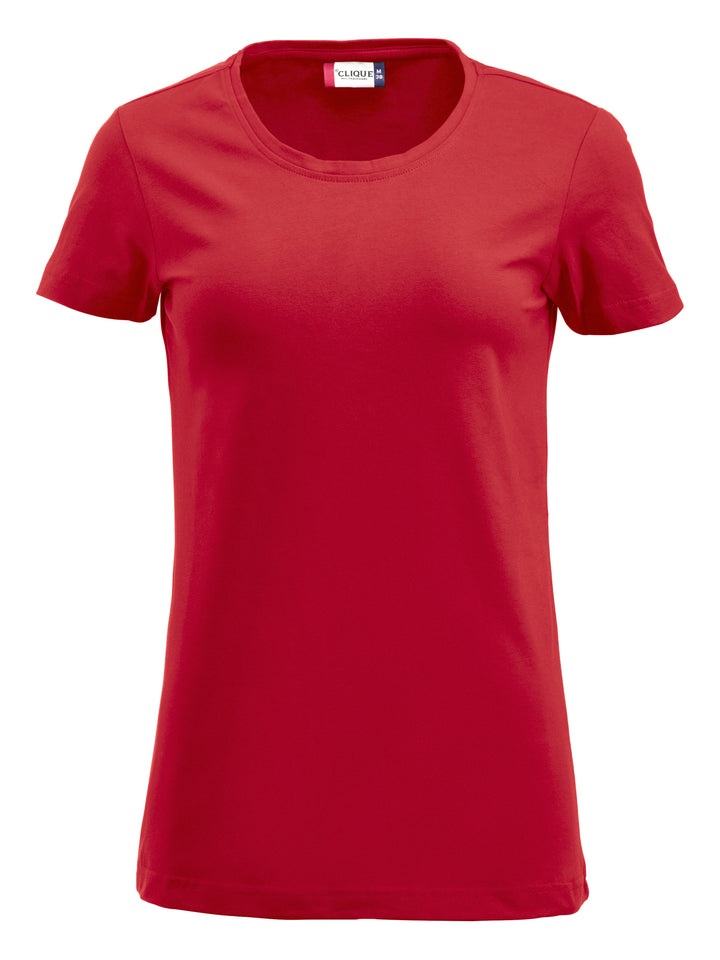 T-skjorte Clique Carolina S/S Dame – uten trykk – Rød