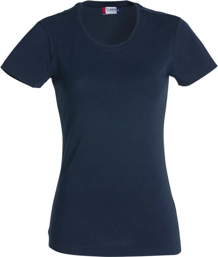 T-skjorte Clique Carolina S/S Dame – uten trykk – Marineblå