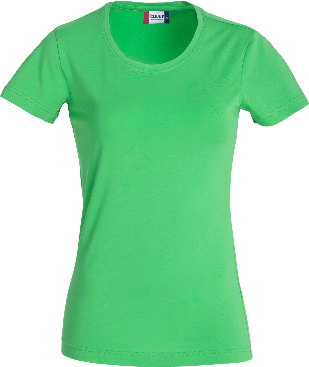 T-skjorte Clique Carolina S/S Dame – uten trykk – Eplegrønn