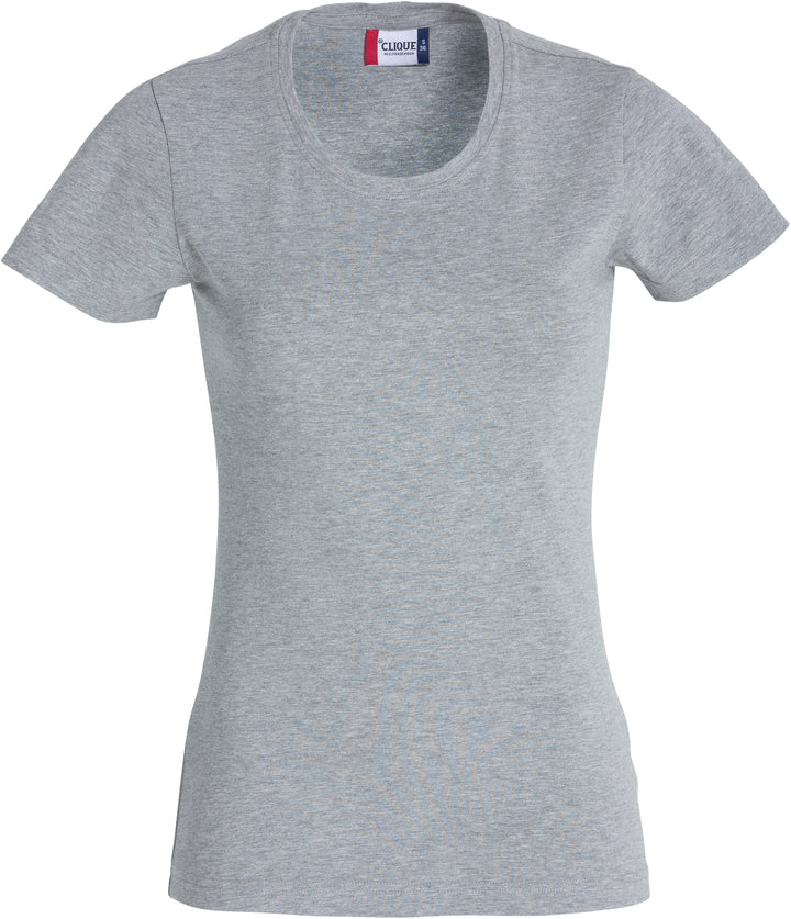 T-skjorte Clique Carolina S/S Dame – uten trykk – Gråmelert
