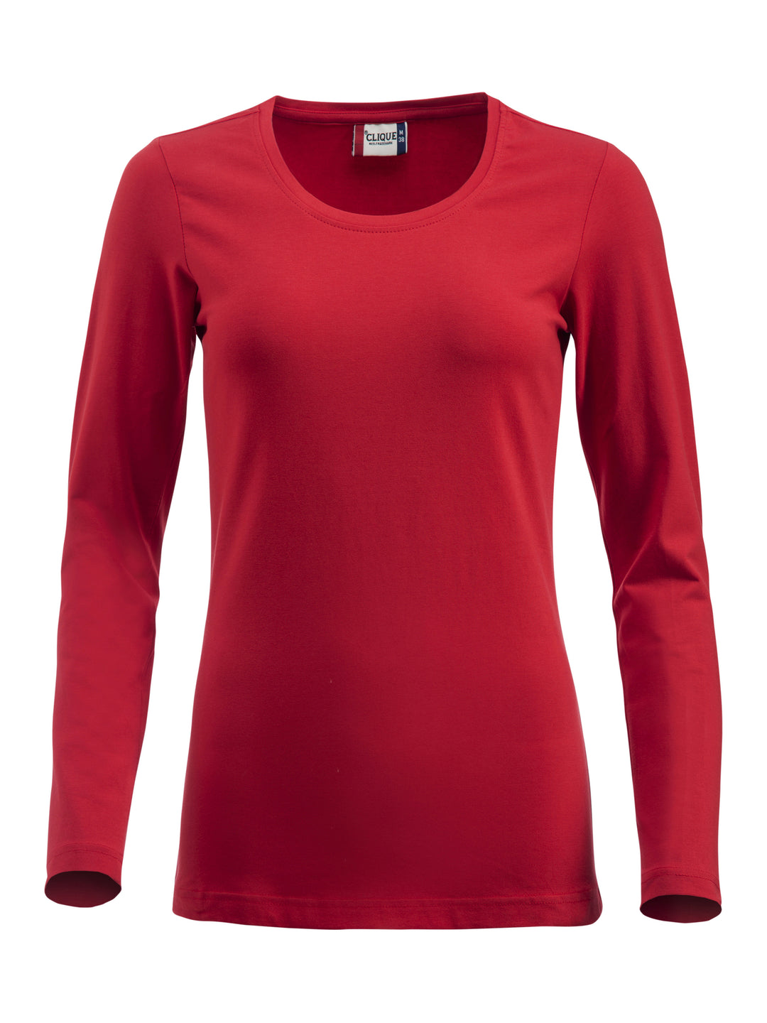 T-skjorte Clique Carolina L/S Dame – uten trykk – Rød