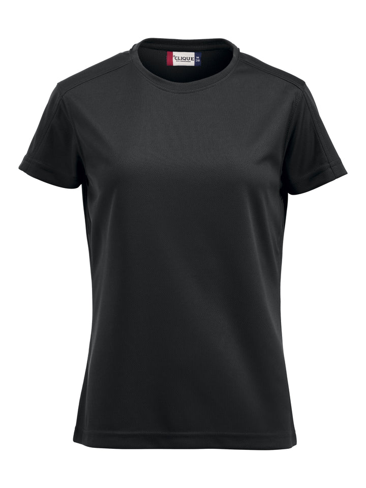 T-skjorte Clique Ice-T Dame – uten trykk – Sort