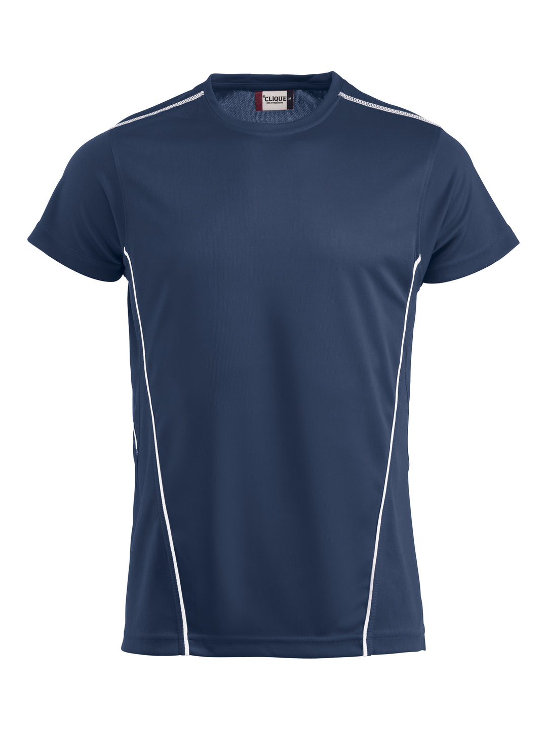 T-skjorte Clique Ice Sport-T Unisex – uten trykk – Marineblå / Hvit