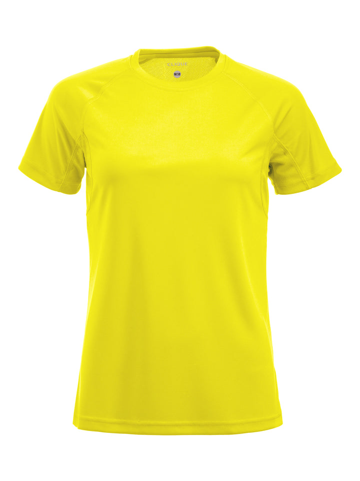 T-skjorte Clique Premium Active-T Dame – uten trykk – Synlighetsfarge
