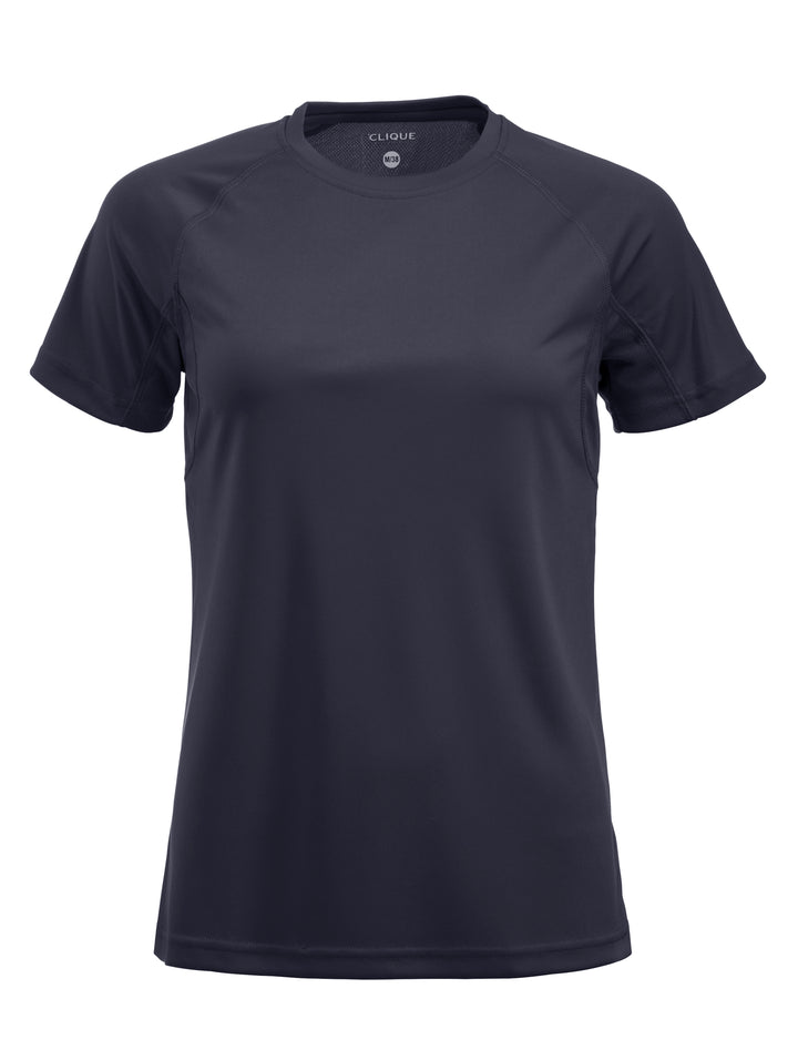 T-skjorte Clique Premium Active-T Dame – uten trykk – Marineblå