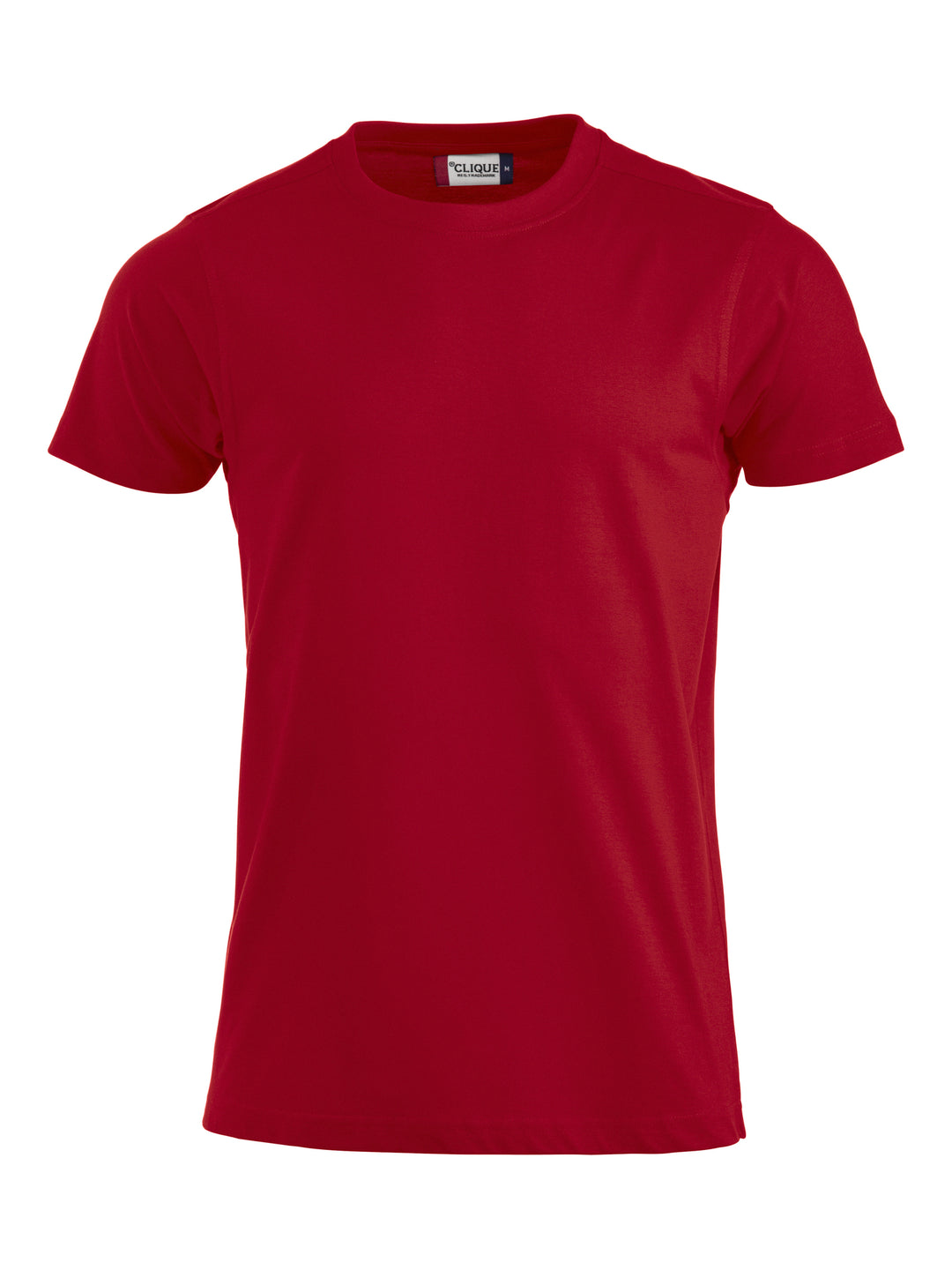 T-skjorte Clique Premium-T Herre – uten trykk – Rød