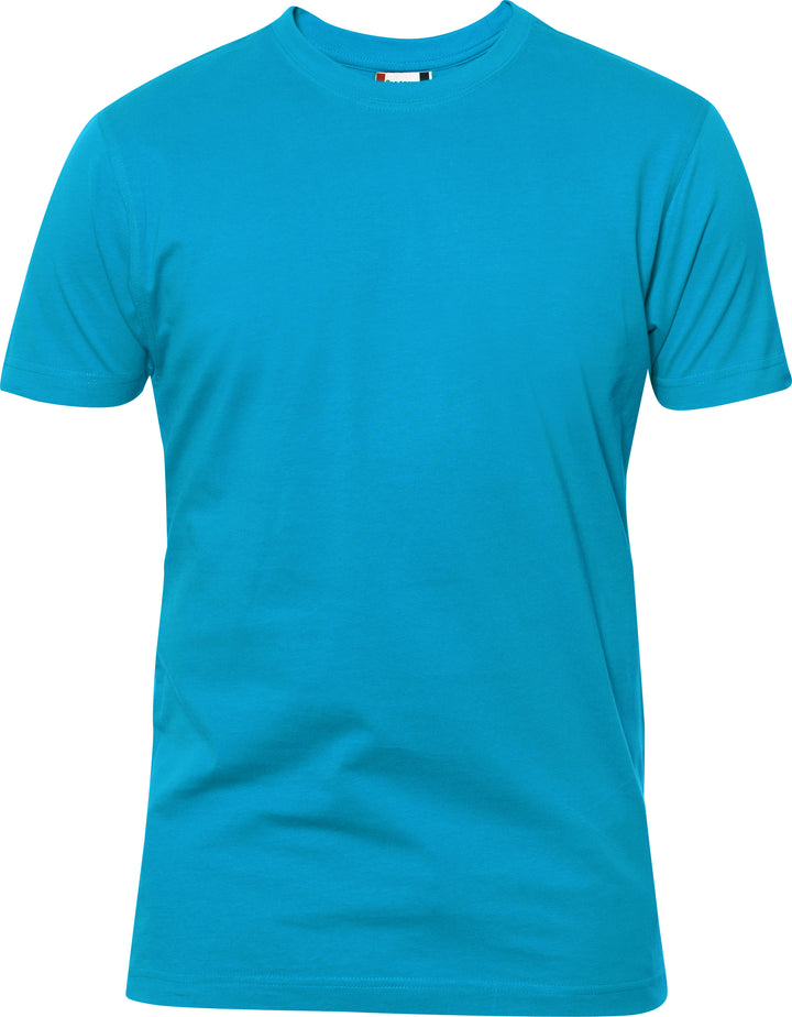 T-skjorte Clique Premium-T Herre – uten trykk – Turkis