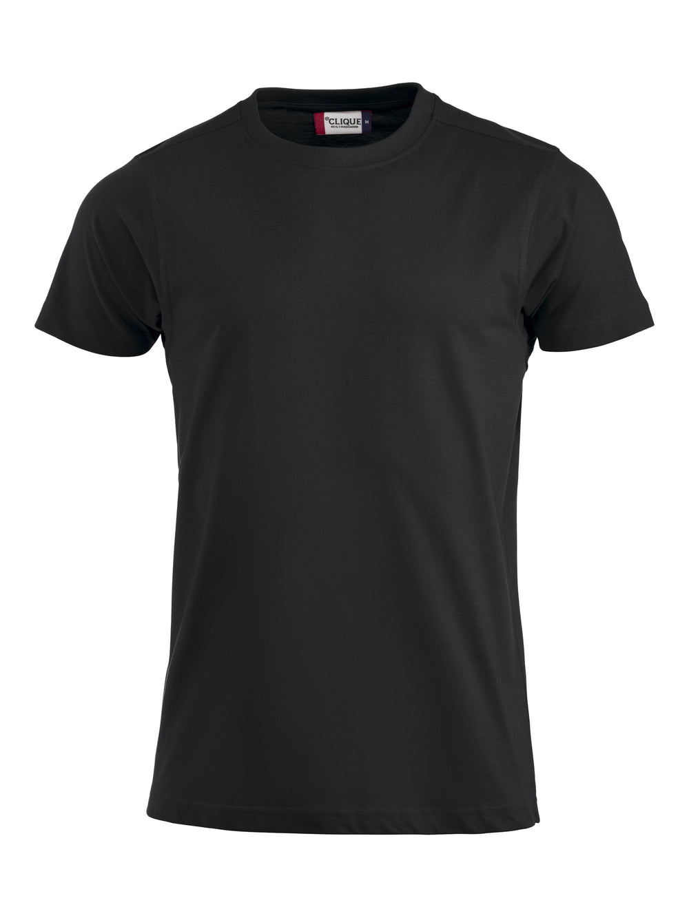 T-skjorte Clique Premium-T Herre – uten trykk – Sort