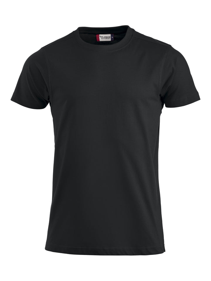 T-skjorte Clique Premium-T Herre – uten trykk – Sort