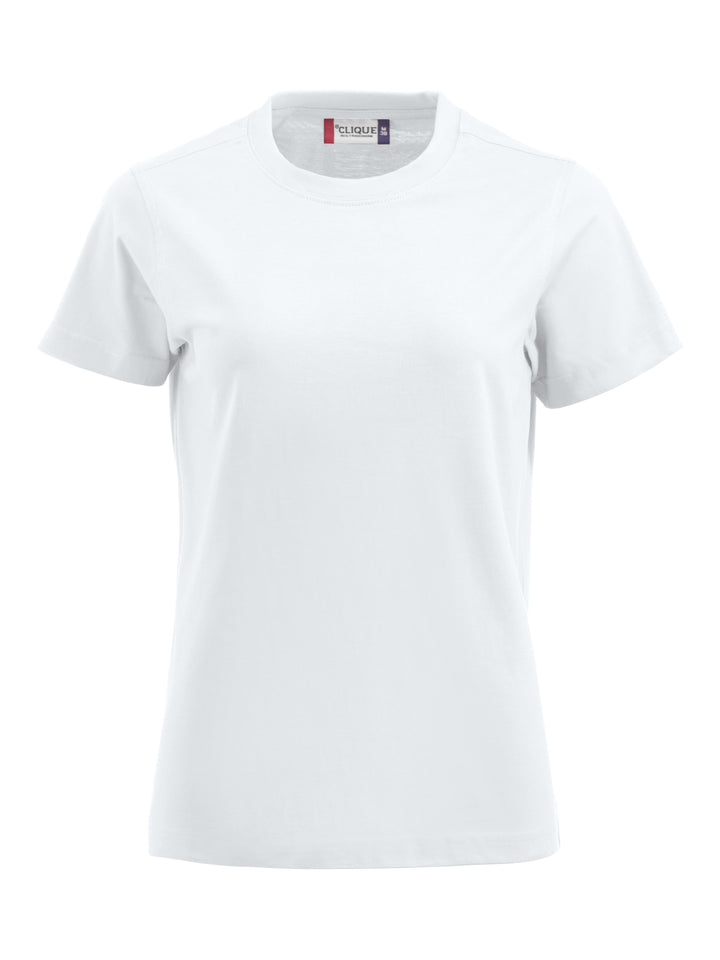 T-skjorte Clique Premium-T Dame – uten trykk – Hvit