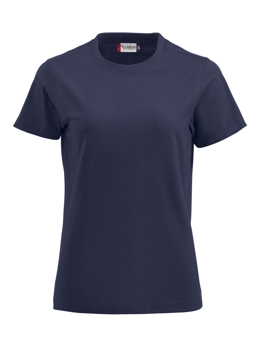 T-skjorte Clique Premium-T Dame – uten trykk – Marineblå