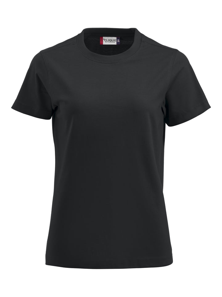 T-skjorte Clique Premium-T Dame – uten trykk – Sort