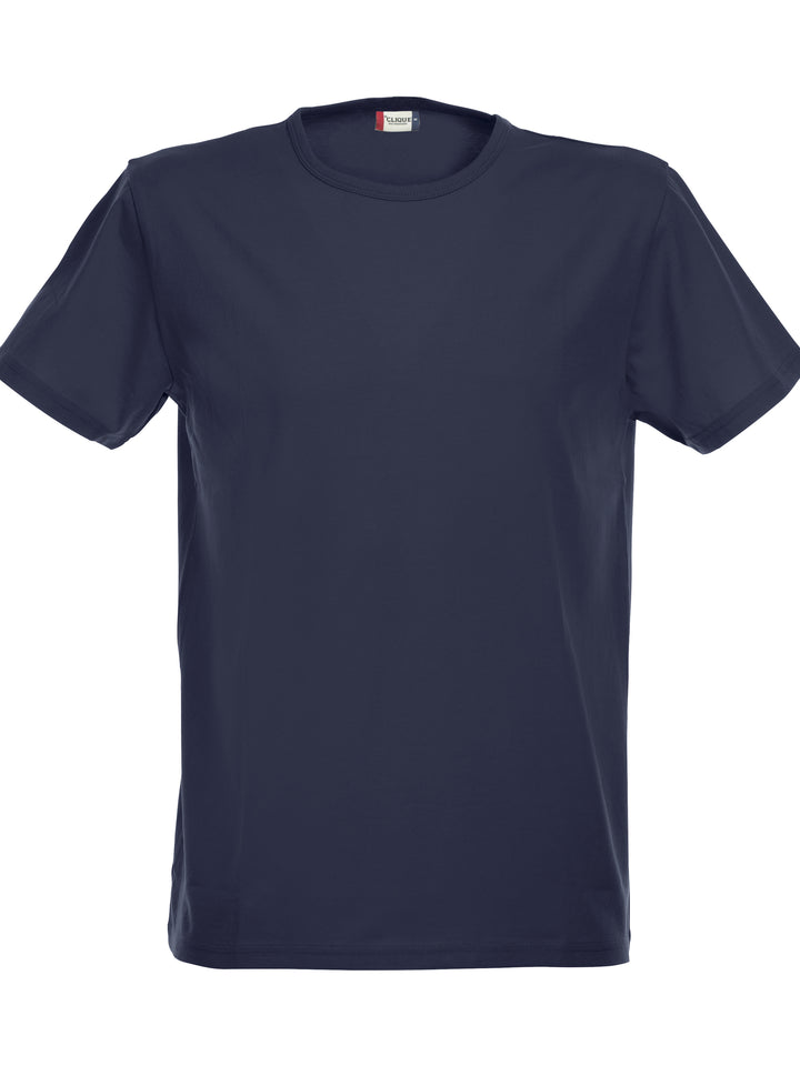 T-skjorte Clique Stretch-T Herre – uten trykk – Marineblå