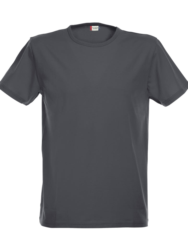 T-skjorte Clique Stretch-T Herre – uten trykk – Antrasittmelert