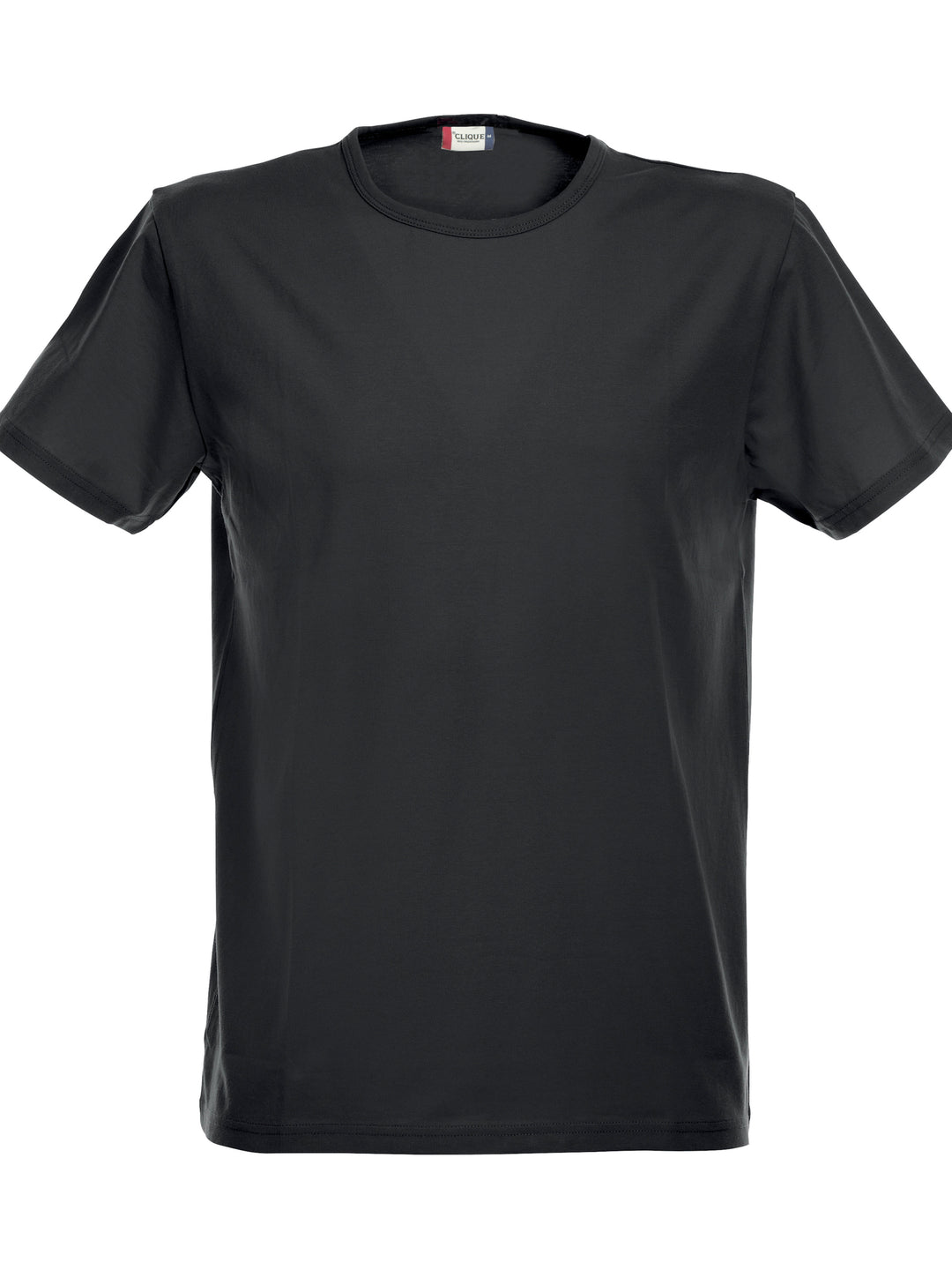 T-skjorte Clique Stretch-T Herre – uten trykk – Sort