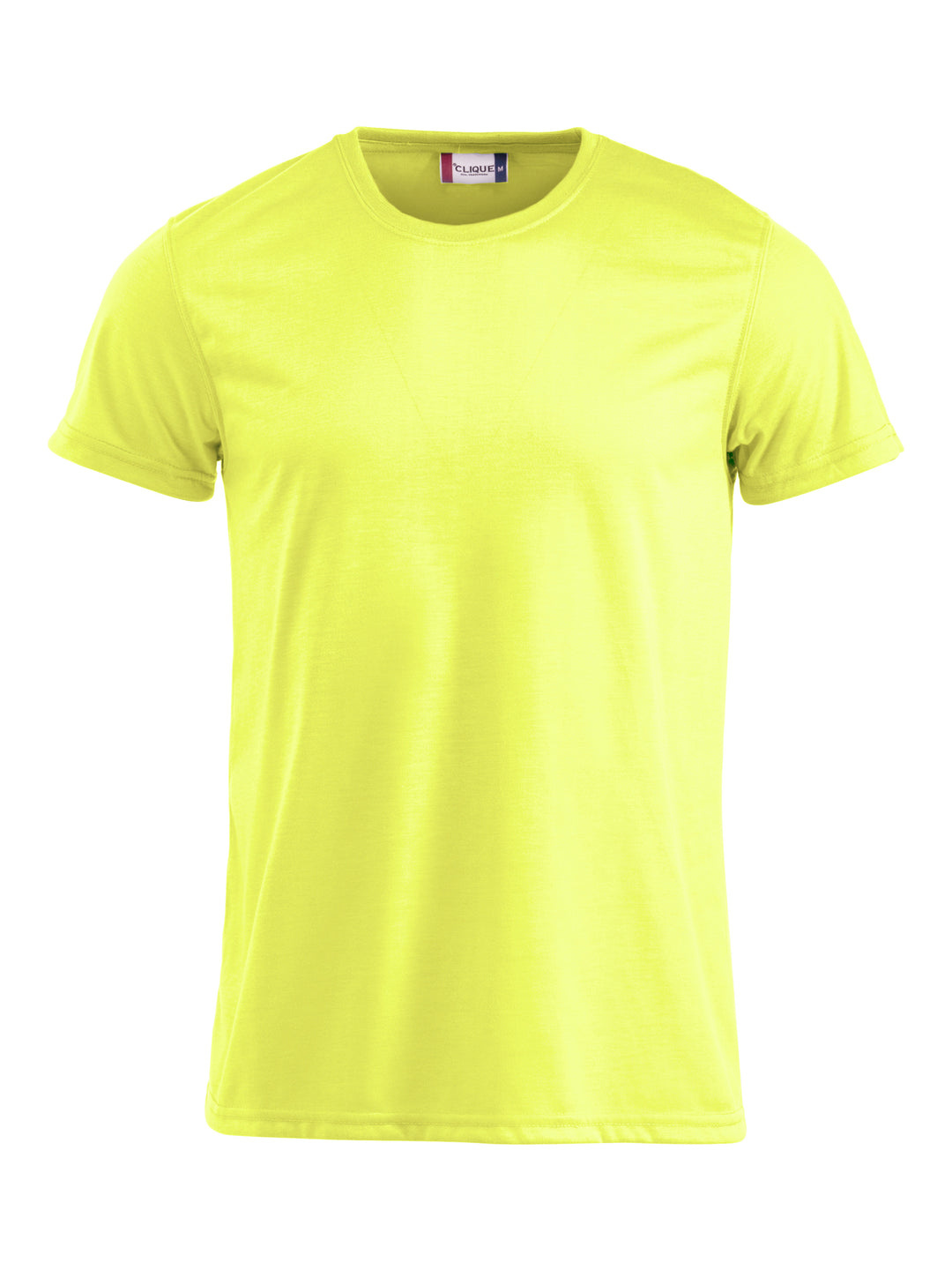 T-skjorte Clique Neon-T Herre – uten trykk – Neongul