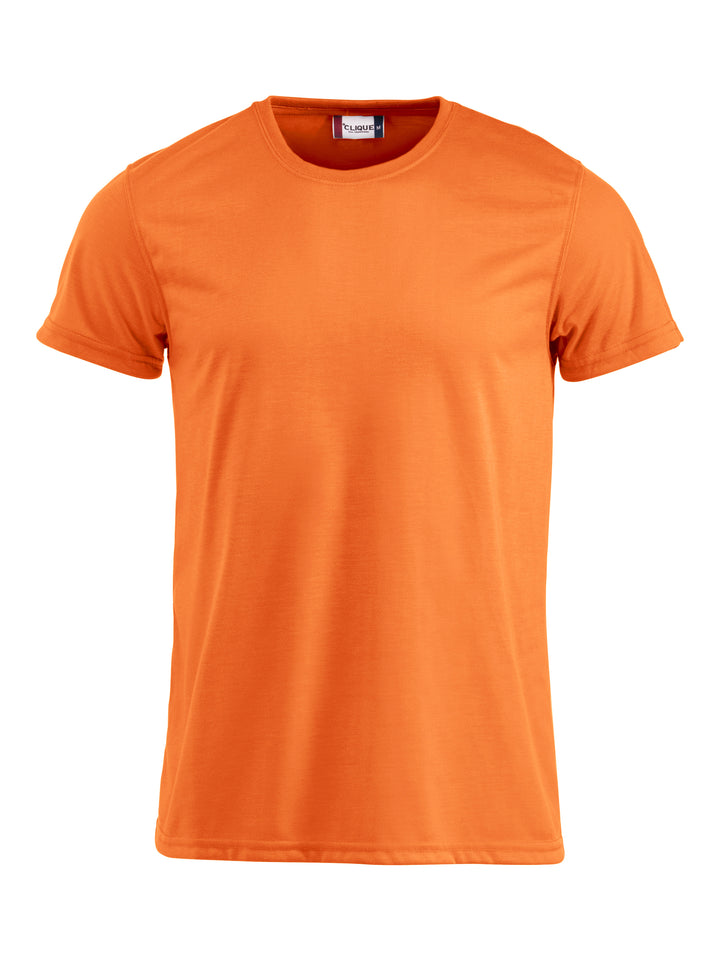 T-skjorte Clique Neon-T Herre – uten trykk – Neonoransje