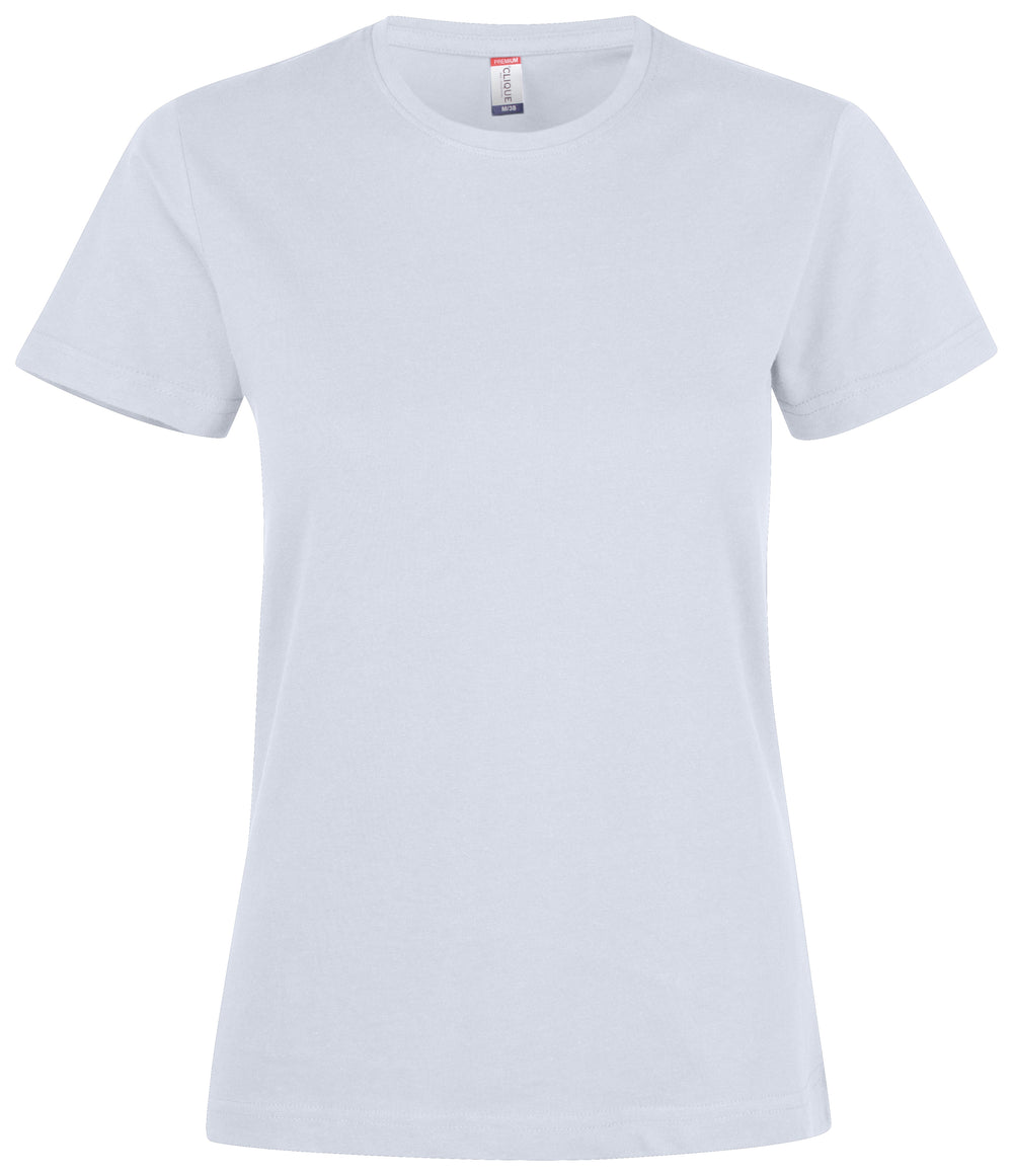 T-skjorte Clique Premium Fashion-T Dame – uten trykk – Hvit