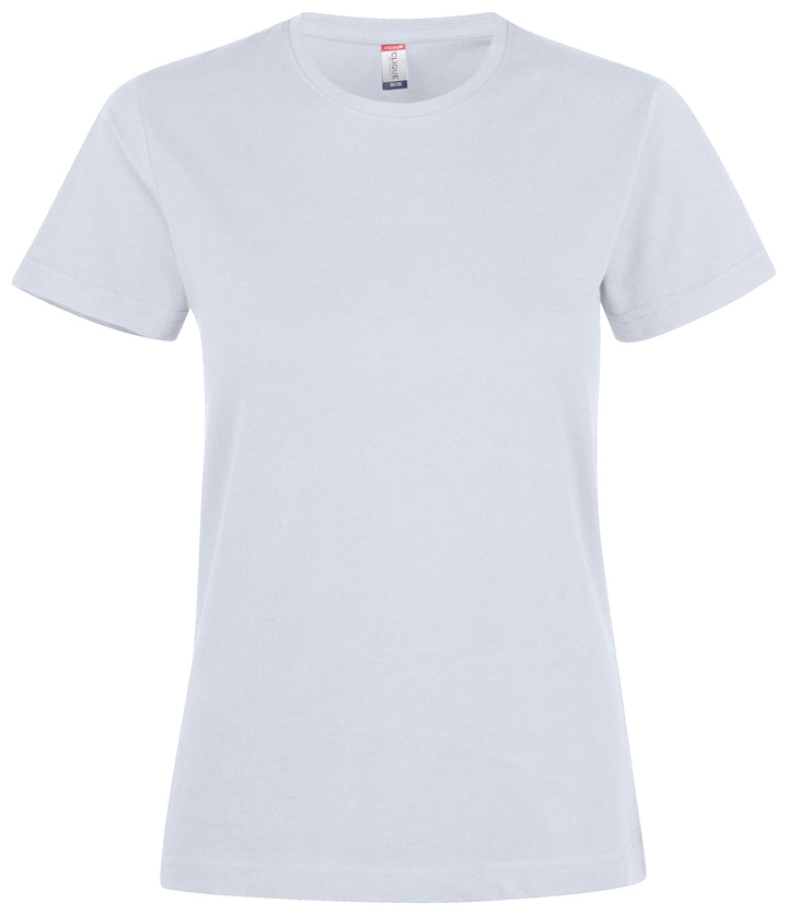 T-skjorte Clique Premium Fashion-T Dame – uten trykk – Hvit