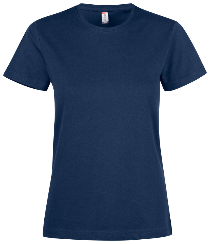 T-skjorte Clique Premium Fashion-T Dame – uten trykk – Marineblå