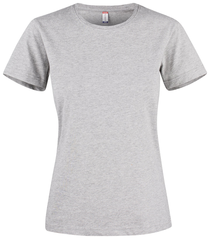 T-skjorte Clique Premium Fashion-T Dame – uten trykk – Gråmelert