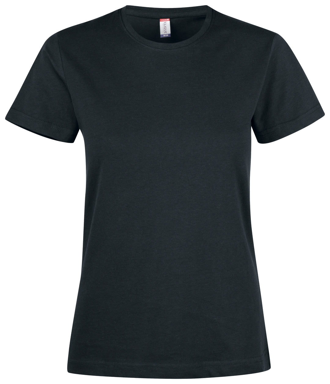 T-skjorte Clique Premium Fashion-T Dame – uten trykk – Sort