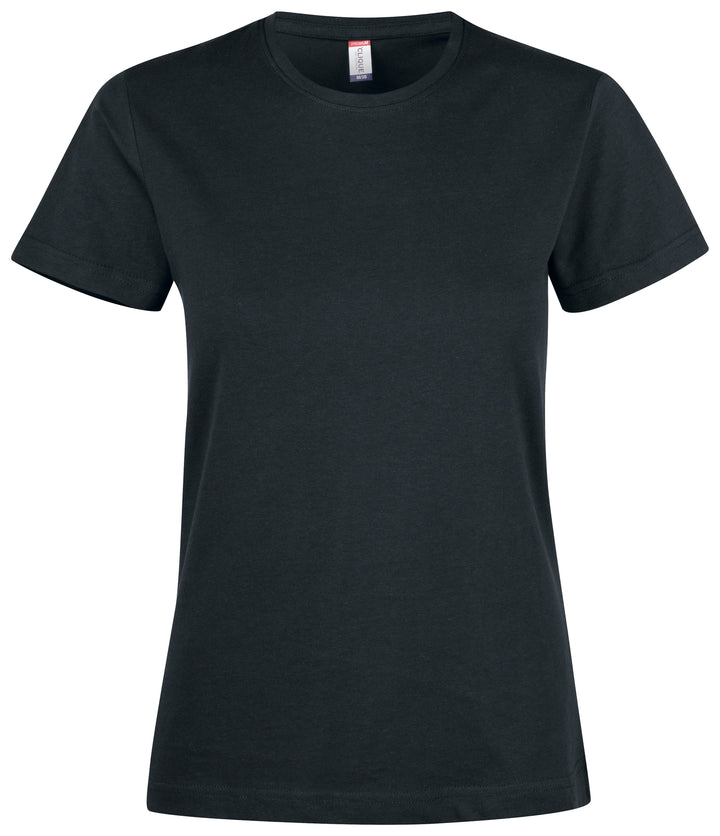 T-skjorte Clique Premium Fashion-T Dame – uten trykk – Sort