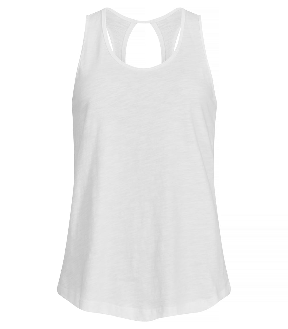 T-skjorte Clique Slub Tanktop Dame – uten trykk – Hvit