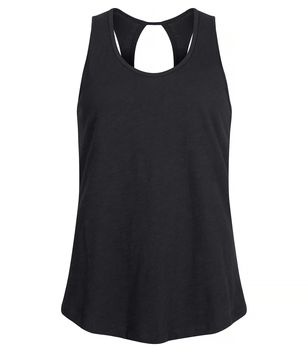 T-skjorte Clique Slub Tanktop Dame – uten trykk – Sort