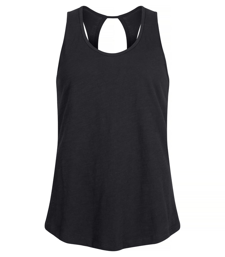T-skjorte Clique Slub Tanktop Dame – uten trykk – Sort