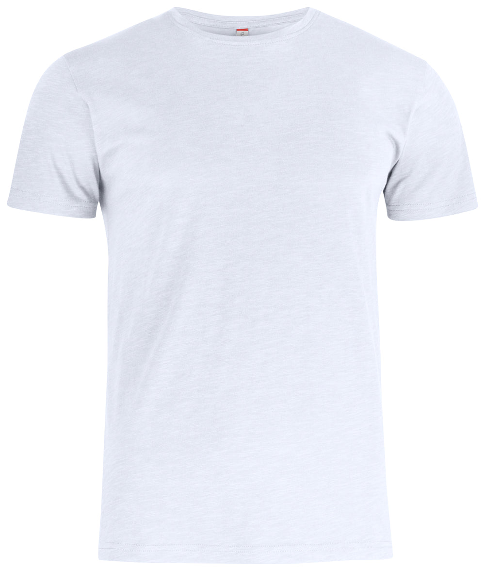 T-skjorte Clique Slub-T Herre – uten trykk – Hvit