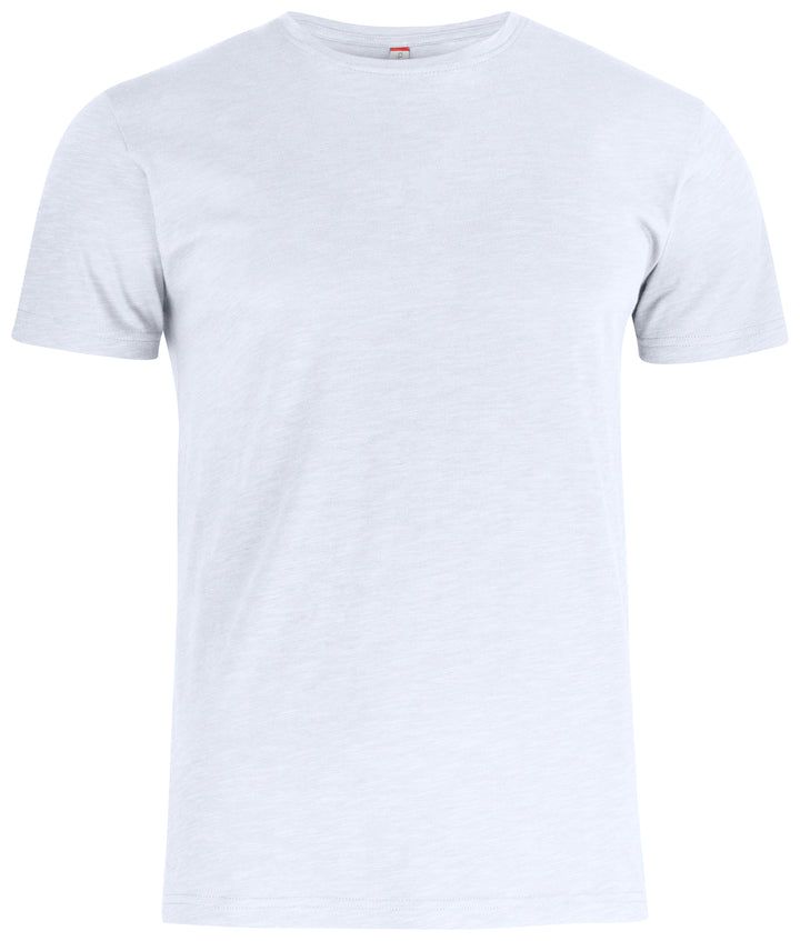 T-skjorte Clique Slub-T Herre – uten trykk – Hvit