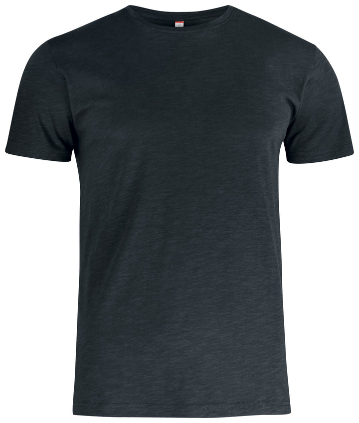 T-skjorte Clique Slub-T Herre – uten trykk – Sort