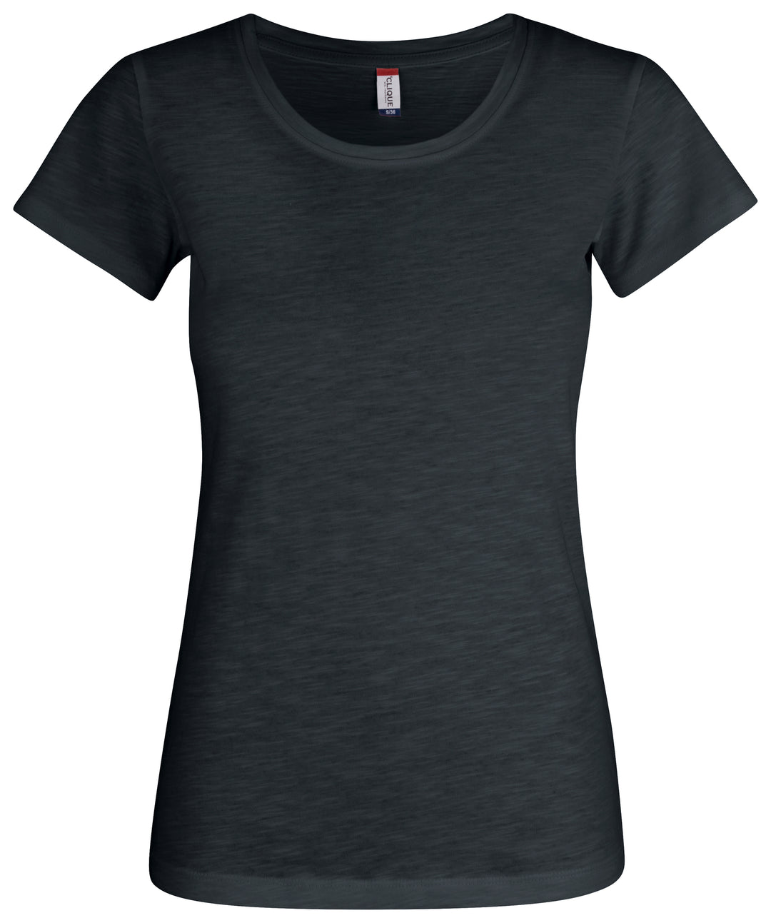 T-skjorte Clique Slub-T Dame – uten trykk – Sort